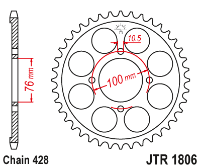 JT SPROCKETS JTR1806.56 (80356jt)